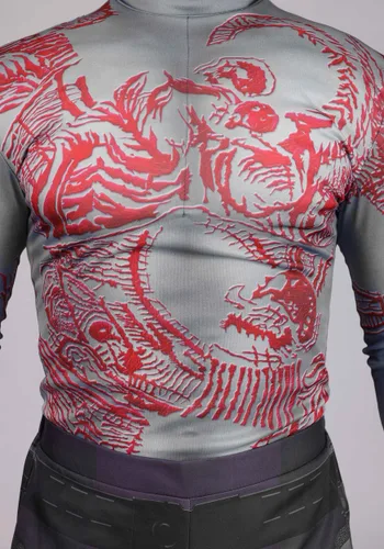 Vista 6 de Disfraz Deluxe de Marvel Drax Talla Plus para Hombre Multicolor