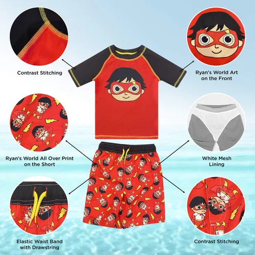 Vista 5 de Dreamwave Conjunto de traje de baño y camiseta de 2 piezas para niños