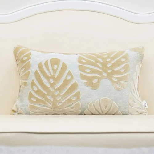 Vista 30 de Funda para almohada o cojín Alerfa de 18 x 18 pulgadas con estampado floral, terciopelo, moderna, apoyo lumbar, decorativa, para sofá, para Beige