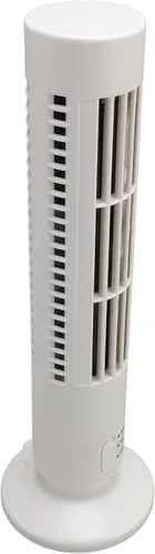 Vista 7 de Acouto Ventilador de torre sin aspas con USB, funcionamiento silencioso Blanco