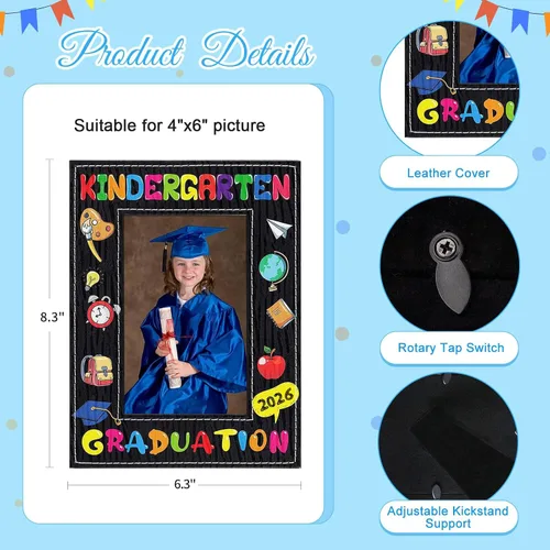 Vista 4 de SICOHOME Regalos de graduación de jardín de infantes – Marco de fotos de graduación preescolar preescolar 2026 de 4 x 6 pulgadas, regalo