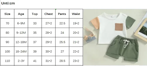 Vista 2 de Ynibbim Conjunto de 2 piezas de ropa de verano para niños pequeños con estampado de letras y pantalones cortos elásticos
