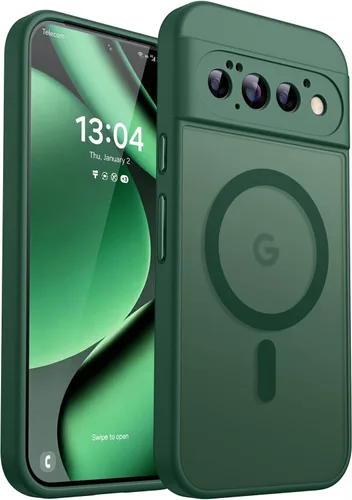 Vista 76 de CANSHN Funda magnética para Google Pixel 10 Pro XL (6.8 pulgadas), mejorada [protección completa de la cámara] [compatible con Magsafe]