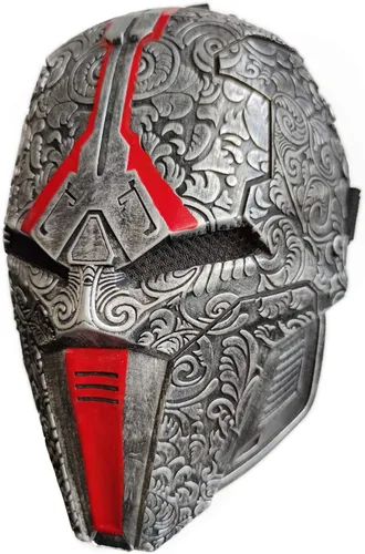 Vista 3 de ZMJ Sith - Casco de Acolyte The Old Revan - Máscara de látex para cosplay, accesorios de Halloween