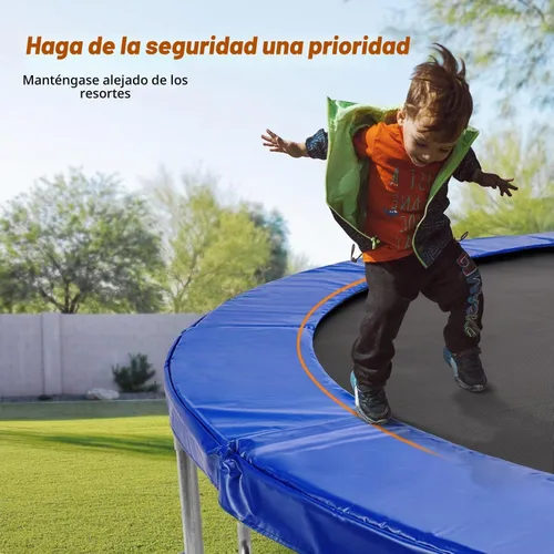 Vista 6 de ExacMe Almohadilla de repuesto para trampolín de 16, 15, 14, 13, 12, 10, 8 pies, cubierta de resorte de seguridad impermeable, almohadilla de marco