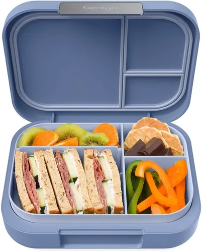 Vista 13 de Bentgo Modern lonchera Bento para adultos y adolescentes; 3-4 compartimentos, resistente a fugas, capacidad de 5.5 tazas/44 onzas líquidas, clips
