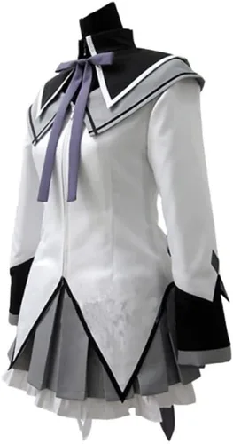 Vista 3 de Anime Homura Cosplay Costume Uniform Dress Halloween Outfit