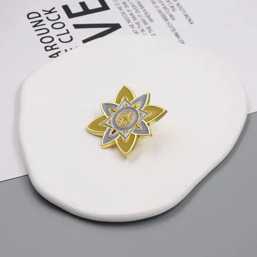 Vista 4 de Genshin Impact Vision Broche luminoso Ojo de Dios - Accesorios para proyectos de juego para mujer Metal Sin gemas
