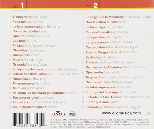 Vista 2 de RCA 100 Anos De Musica - Segunda Parte Lo Mejor De La Musica Tradicional Españo