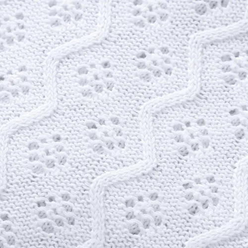 Vista 5 de mimixiong Manta de algodón celular de punto para bebés, manta suave para niños y niñas, 40 x 30 pulgadas