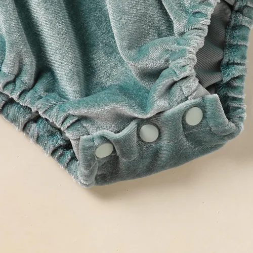 Vista 42 de GRNSHTS Ropa de primer cumpleaños para niña de terciopelo de un año de edad, mameluco de manga larga + diadema, 2 piezas de trajes de pastel