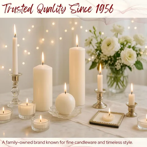 Vista 5 de Biedermann & Sons Snuggers de espuma para velas (blanco), juego de 8 piezas, insertos flexibles reutilizables de 1.5 pulgadas para asegurar