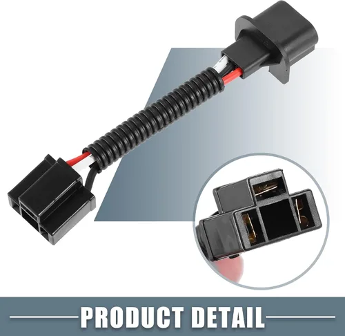 Vista 5 de H13 9008 a H4 9003 - Adaptadores de arnés de cableado de cable de coleta para faros delanteros (juego de 2)