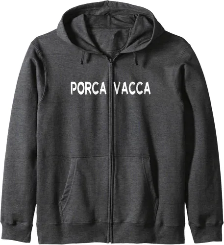Vista 3 de Porca Vacca Italian Swearwords Zip Hoodie