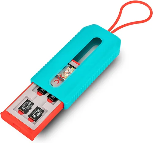 Vista 10 de Funda de tarjeta de memoria para 6 tarjetas CFexpress tipo A y 12 tarjetas Micro SD, diseño de ventana emergente y transparente, soporte