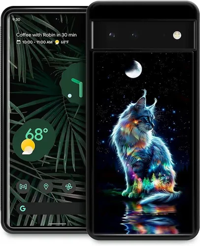 Vista 284 de Compatible con Google Pixel 4A 5G Mobile Case Creative Acrylic Panel trasero Silicona Protección Grip especialmente diseñado para Google Pixel 4A 5G