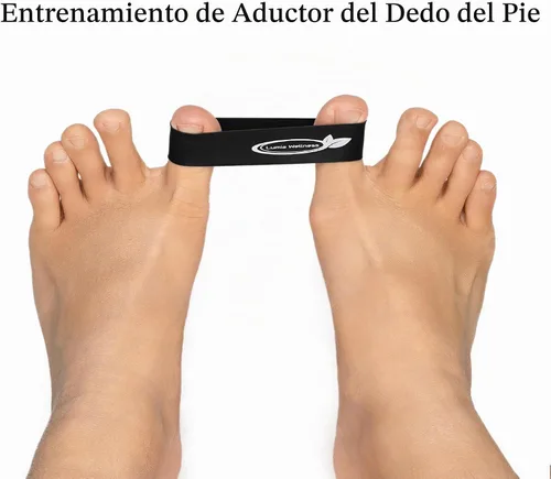 Vista 5 de Toe Bands, Mini Latex Bands for Exercise & Stretch, Bunion Correction, Toe, Foot, & Ankle Strengthening, Toe Spacers for Hallus Valgus (4 Bands)