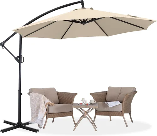 Vista 12 de ABCCANOPY Sombrillas voladizas prémium de 9 pies para patio