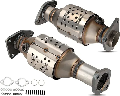 Vista 26 de PHILTOP Convertidor Catalítico de Ajuste Directo para Murano 2009 2010 2011 2012 2013 2014 3.5L, Cáscara de Acero Inoxidable Aluminio 203-1010