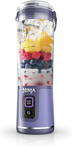 Vista 29 de Ninja Blast Batidora portátil, inalámbrica, recipiente de 18 onzas, menta