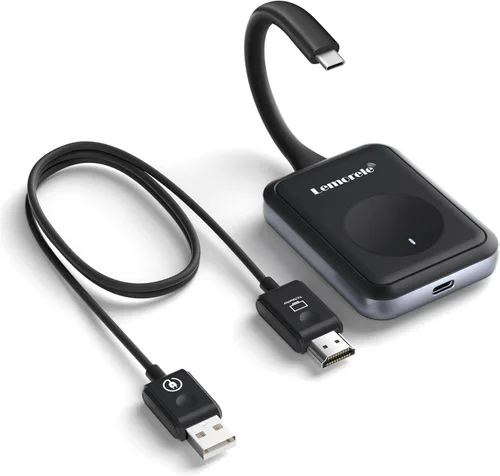 Vista 9 de Lemorele Transmisor y receptor HDMI inalámbrico Kit extensor HDMI portátil, Plug & Play 2.4/5G Rango de 164 pies 1080P HD, hasta 8 transmisores