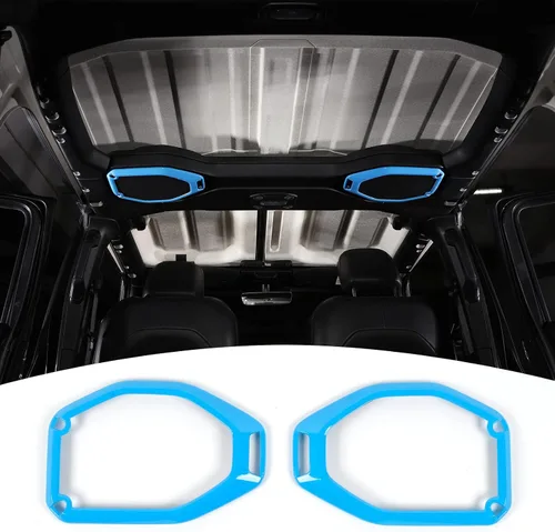Vista 15 de JeCar Cubierta de marco de altavoz superior para Jeep Wrangler JL JLU Gladiator JT 2018-2023, accesorios interiores (azul)