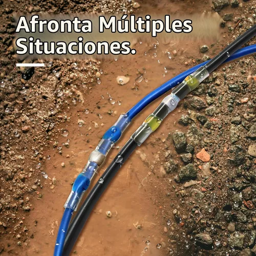 Vista 6 de ZIPCCI 120 piezas de conectores de cable de sellado por soldadura - Kit de conectores de tope termorretráctiles para cableado eléctrico