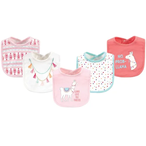 Vista 7 de Little Treasure Baberos unisex de algodón para bebé, Llama, talla única (paquete de 2)