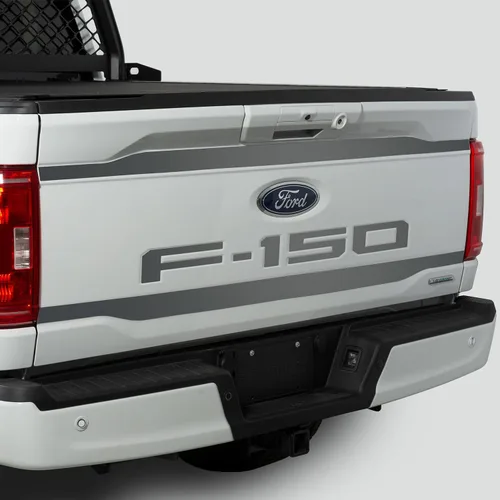 Vista 2 de Kit de letras para puerta trasera Ford F-150 de Putco - Acero inoxidable - Compatible con Ford F150 2021-2025