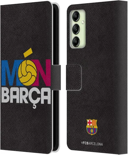 Vista 8 de Head Case Designs Officially Licensed FC Barcelona Ball Pattern Campions Leather Wallet Case Compatible with Samsung Galaxy A14 5G