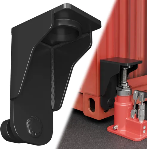 Vista 8 de Contenedor Jack Lug con limitador, nivelador de acero para contenedores de envío Limiter Stops Slips. Carbon Steel, 74k Lbs Tensile. Easy Install