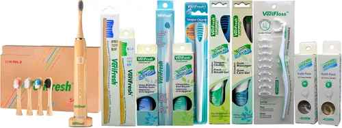 Vista 8 de VeriFloss - Hilo dental con 10 cabezales M de recambio + 20 cabezales S de repuesto, hilo dental para adultos y niños, cabezal giratorio ergonómico