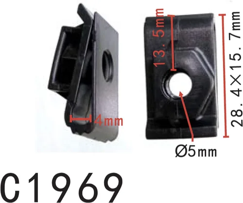 Vista 74 de Autobahn88 - Clip de remache tipo push-in para parachoques, compatible con Renault (OEM: 054000001R) (Paquete de 20)