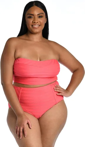 Vista 5 de Parte inferior de bikini de cintura alta con parte delantera en V