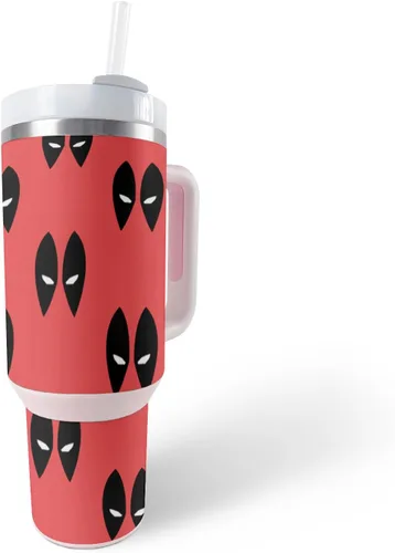 Vista 5 de MightySkins Skin - Vaso de vinilo compatible con Stanley The Quencher H2.0 FlowState de 40 onzas, Crazy Tikis, protectora, duradera y única, fácil