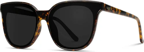 Vista 4 de WearMe Pro - Gafas de sol cuadradas de gran tamaño con lente de espejo completo para mujer