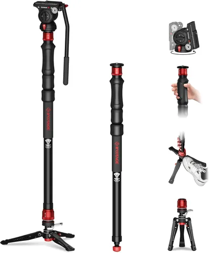 Vista 11 de IFOOTAGE Cobra 3 Monopod A180F Cámara Profesional Monopod 71