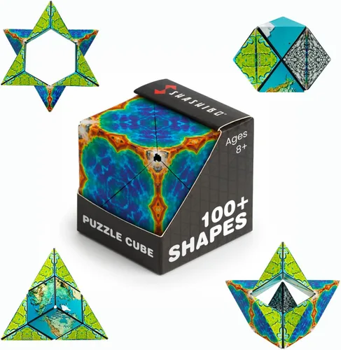 Vista 30 de Shashibo Juguete sensorial antiestrés para adultos y niños, juguete para aliviar el estrés para adultos, adolescentes y niños, juguetes geniales