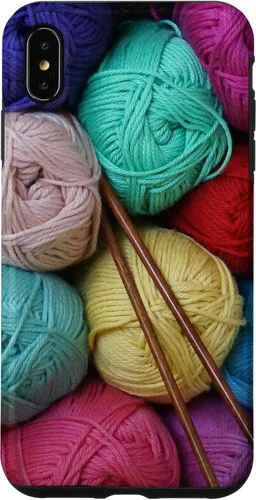 Vista 11 de Knitting and Crochet Colorful Yarn Photo Knitting Needles Case for iPhone 17