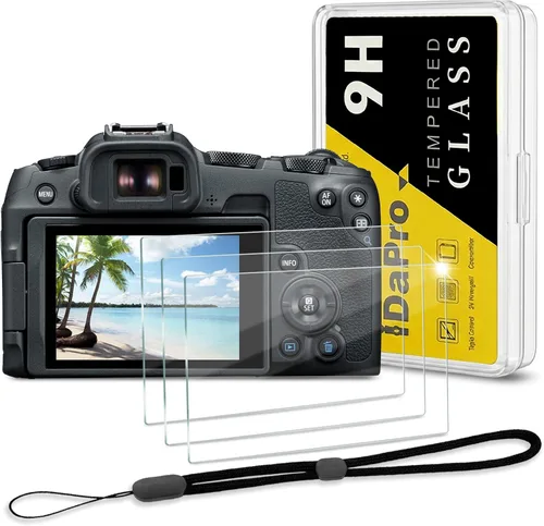 Vista 15 de iDaPro 2 protectores de pantalla para Canon EOS R1/EOSR1 + [2 piezas] Protector de pantalla de vidrio superior, vidrio templado, dureza 9H