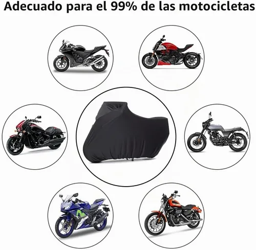 Vista 5 de Funda para motocicleta interior, suave, elástica y a prueba de polvo, compatible con todas las motocicletas, 96 pulgadas