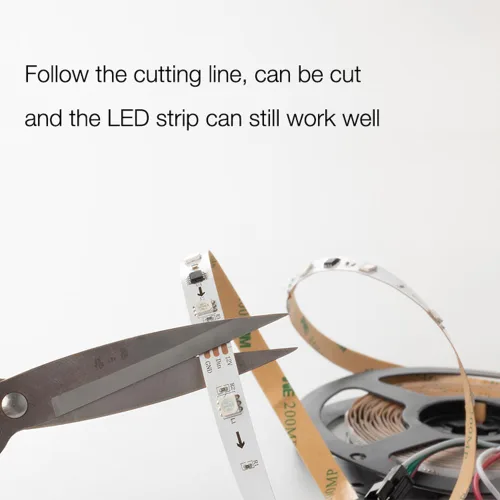 Vista 2 de WS2811 Tira de luz LED direccionable de píxeles 30LEDs/m 10Pixels/m 150LEDs 50pixels SMD 5050 RGB Dream Color LED Pixel RGB Strip DC12V