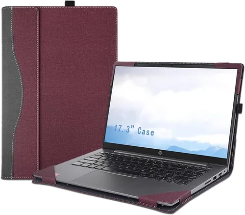 Vista 8 de Funda protectora para laptop de 17.3 pulgadas Hp 17s-cu 17-cn cp & HP Envy 17t/HP 470 G8 G9 G10 con soporte para bolígrafo y agujero de disipación