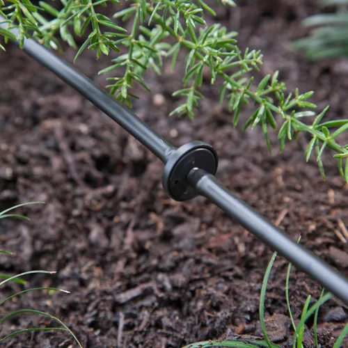 Vista 3 de Raindrip R117CT, gotero en línea de 1 GPH para sistemas de riego por goteo, paquete de 10, emisores de riego por goteo para sistemas de jardinería