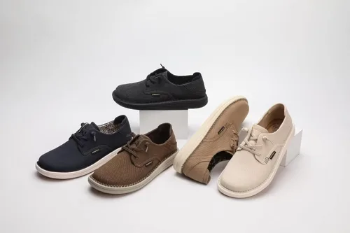 Vista 7 de PROMOLA Zapatos anchos para hombre Zapatos sin cordones Zapatos mocasines para hombre Zapatos de senderismo para hombre