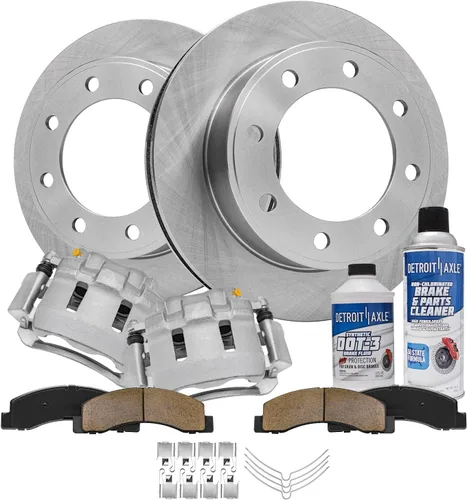 Vista 53 de Detroit Axle - 4 rotores de freno para Ford 1994-2004 Mustang, rotores de freno de disco delanteros y traseros 1995 1996 1997 1998 1999 2000 2001