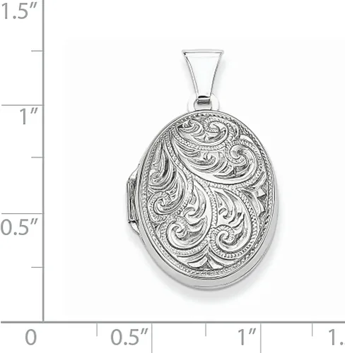 Vista 4 de Collar de cadena de plata de ley 925 con dije de foto ovalada reversible con forma de pergamino que sostiene fotos joyería fina para mujeres regalos