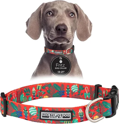 Vista 78 de Lucky Love Dog - Collar de perro ajustable con hebilla de fácil clic para los pequeños, duradero y cómodo para perros machos y hembras, collar