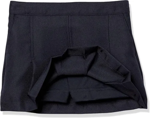 Vista 3 de Nautica Falda plisada de uniforme escolar para niñas con pantalones cortos, cintura tejida
