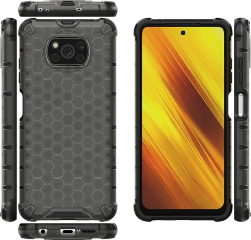 Vista 32 de Funda para Xiaomi Poco M3 cubierta,Funda para Xiaomi Poco M3 Funda 2 en 1 Teléfono Funda Negro